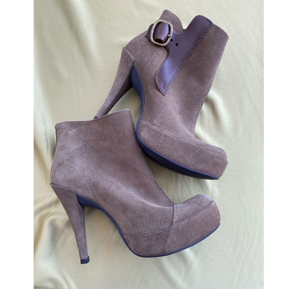 Pedro Garcia Suede High Platform Ankle Boots